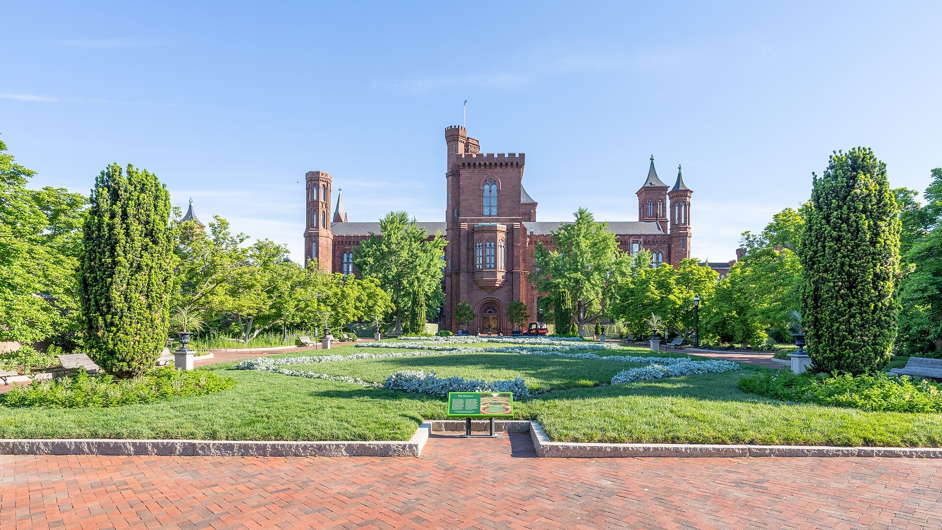 The Enid A. Haupt Garden behind the Smithsonian Castle