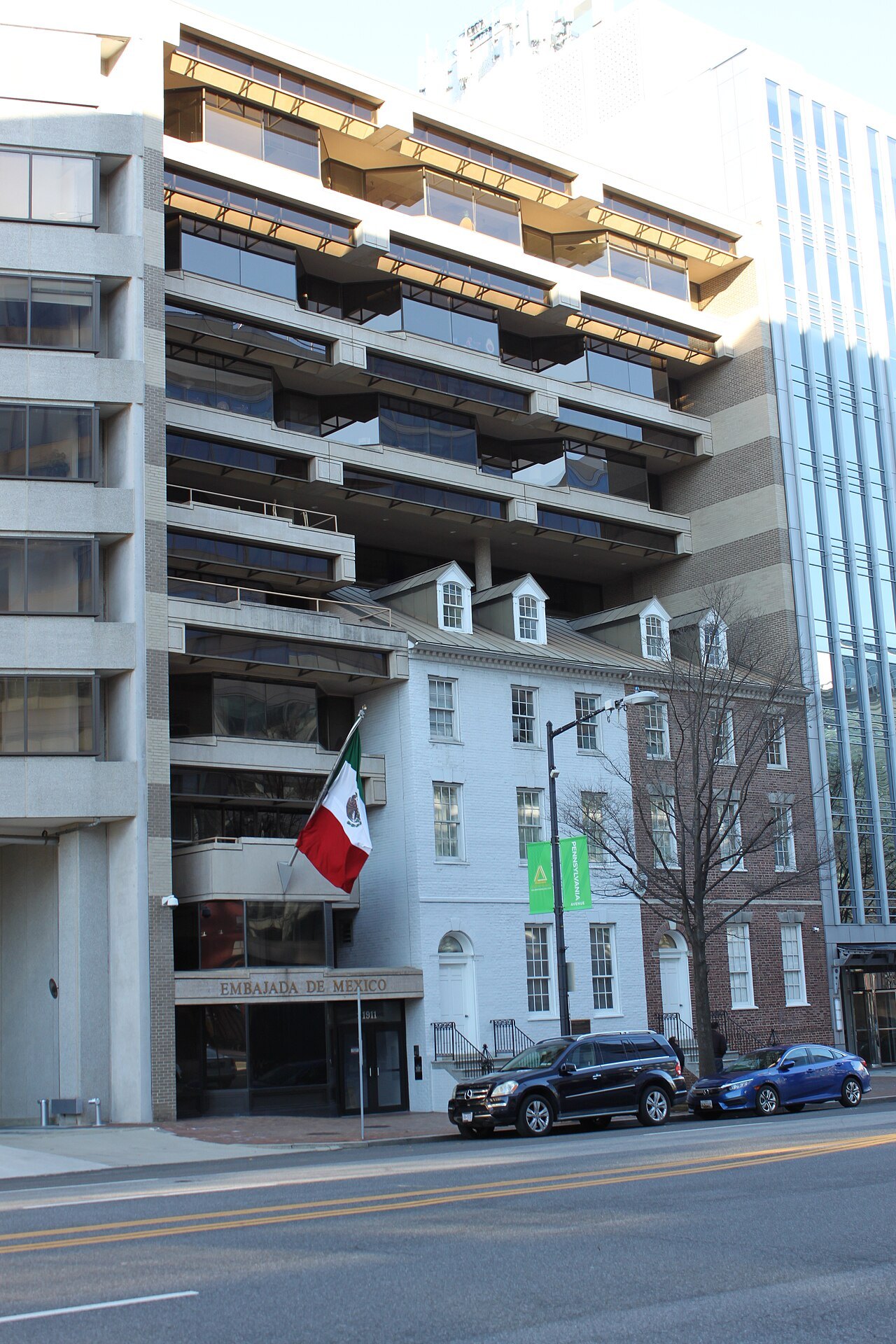 The Seven Buildings, a row of early houses on Pennsylvania Avenue near the White House