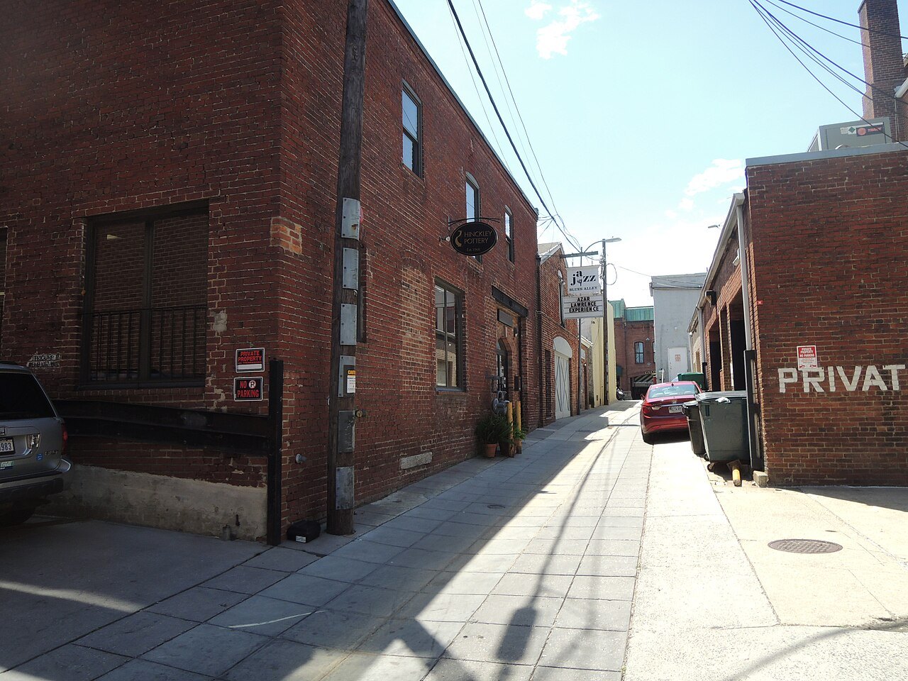 Blues Alley, a narrow brick lane off Wisconsin Avenue in Georgetown
