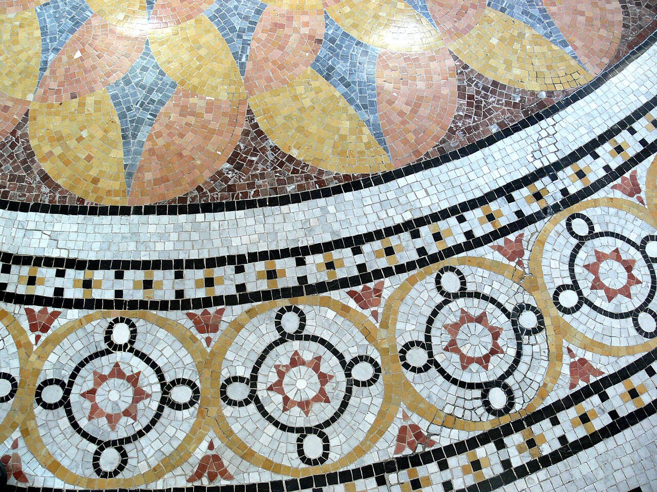 Mosaic detail on the floor of the Library of Congress's Great Hall