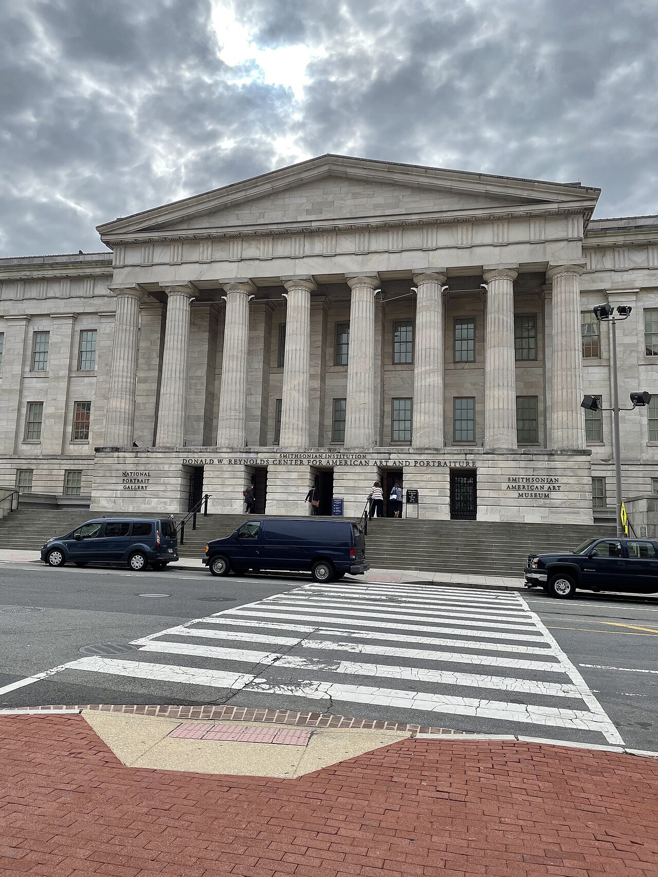 The Old Patent Office's F Street portico, home of the American Art Museum